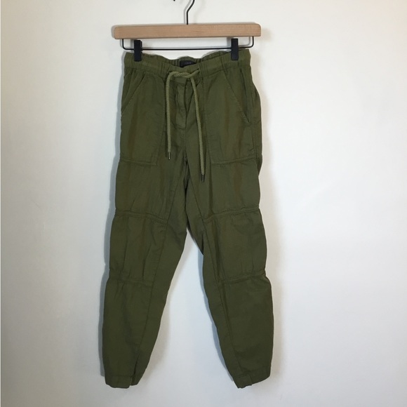 J. Crew Green Cotton Cargo Pants - Picture 2 of 6